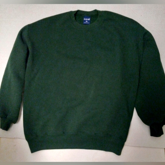 Vintage H.I.S Green Crewneck Sweatshirt Men's Size XL - Made in USA - Picture 1 of 3